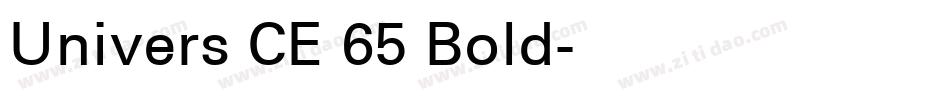 Univers CE 65 Bold字体转换